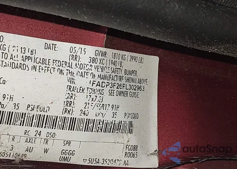 2015 Ford Focus Se из США, поврежденный, VIN 1FADP3F26FL302963